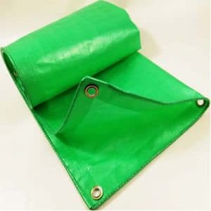 Tarpaulin 0,60 €/m² Fabric Cover 140g/m² White Green Boat Tarpaulin Protective Tarpaulin PE wow 